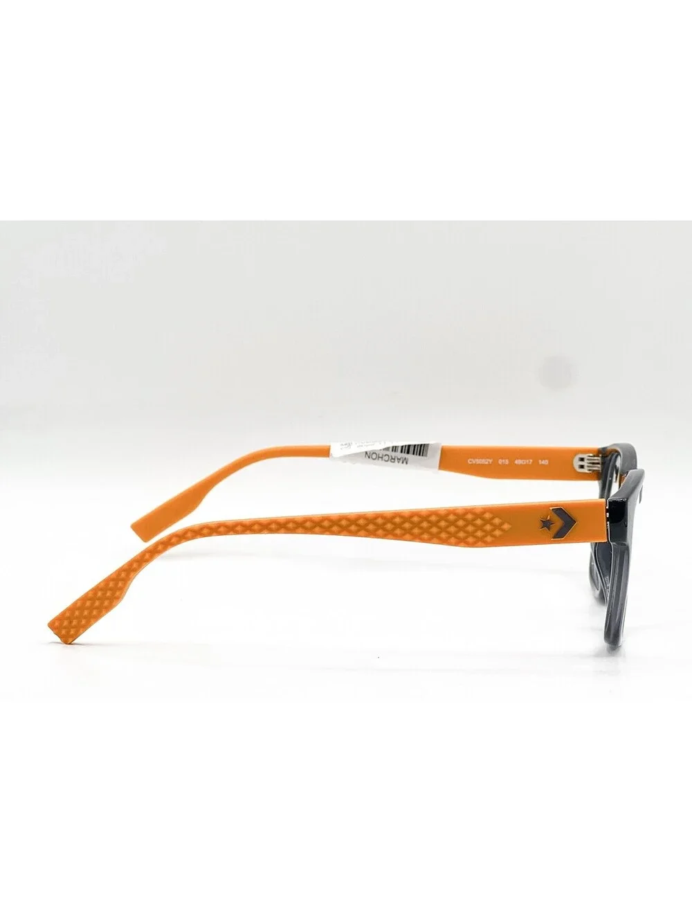 Converse Cv5052Y 015 Clear Gray Orange Authentic Eyeglasses 49-17-140